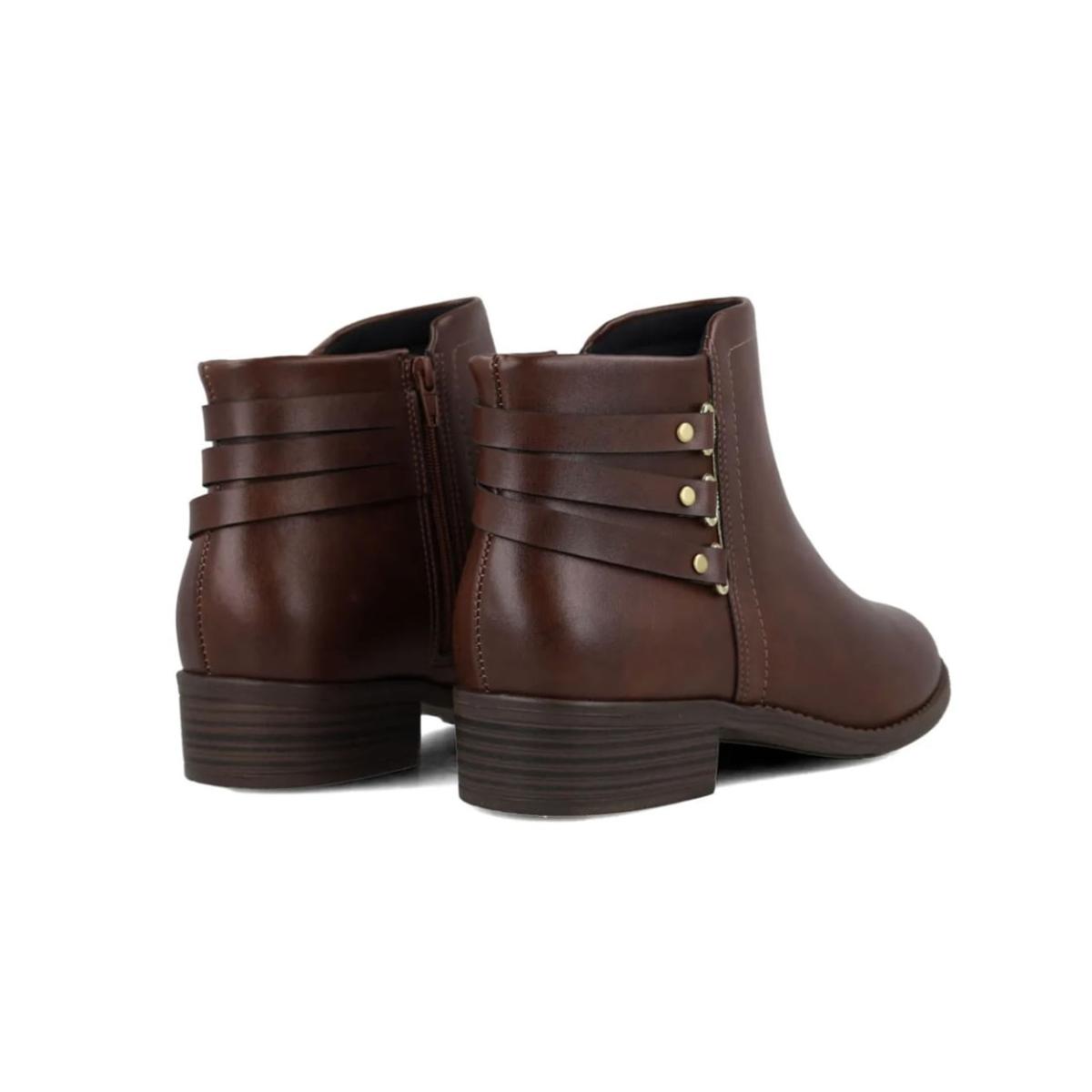 Imagem 3 do produto Bota Feminina Cano Baixo Ultraconforto Café Modare 022758