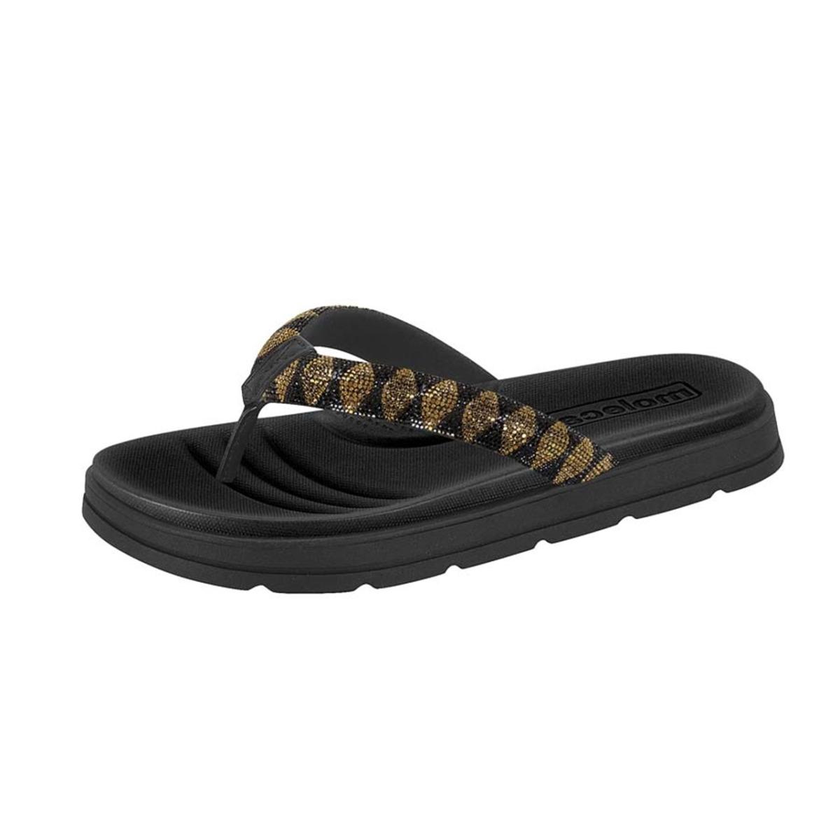 Imagem 2 do produto Papete Feminina Flatform Strass Moleca 023009