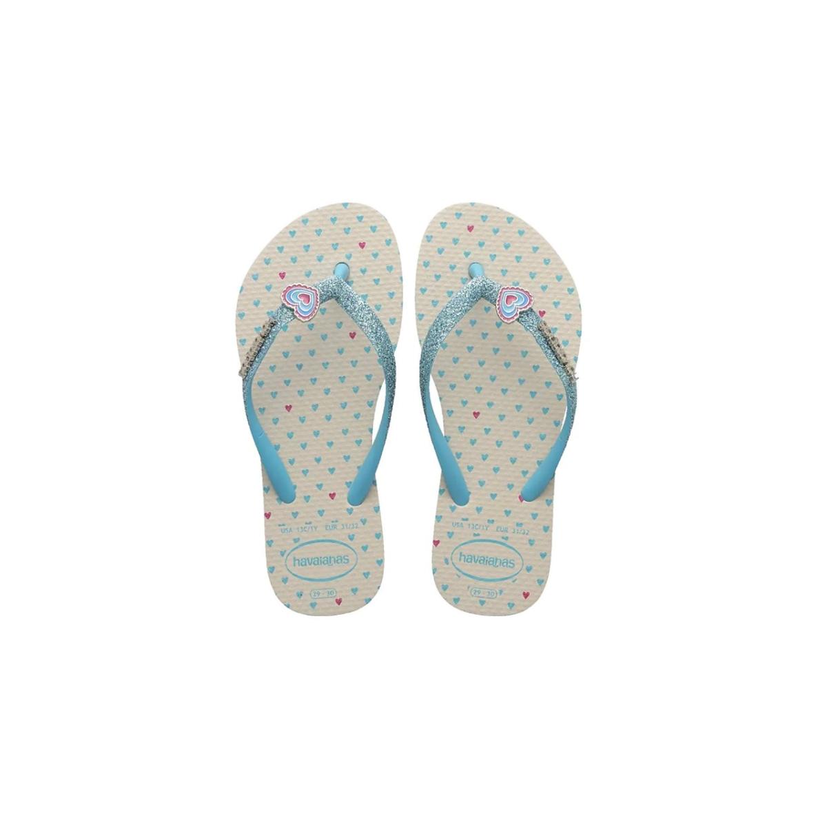 Imagem 1 do produto Chinelo Infantil Slim Glitter II Coração Havaianas 022521