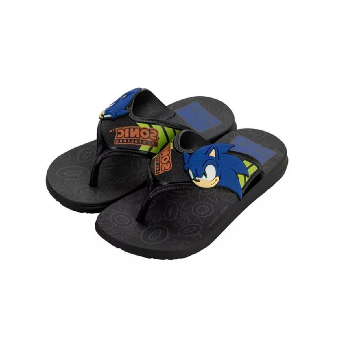 Imagem 3 do produto Chinelo Infantil Sonic Tira Larga Grendene 021188