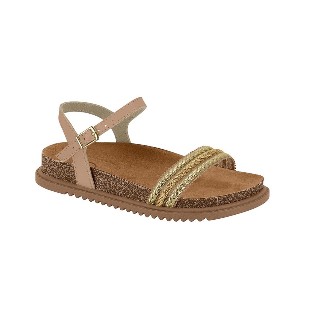 Imagem 1 do produto Sandália Papete Infantil Metalizada Molekinha 021844