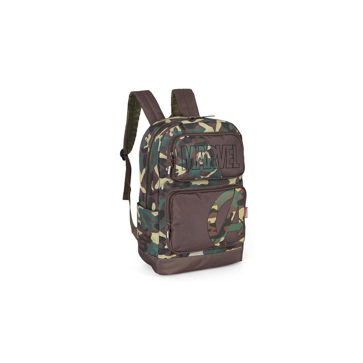 Imagem 2 do produto Mochila Juvenil Camuflada Marvel Laptop Luxcel 020863