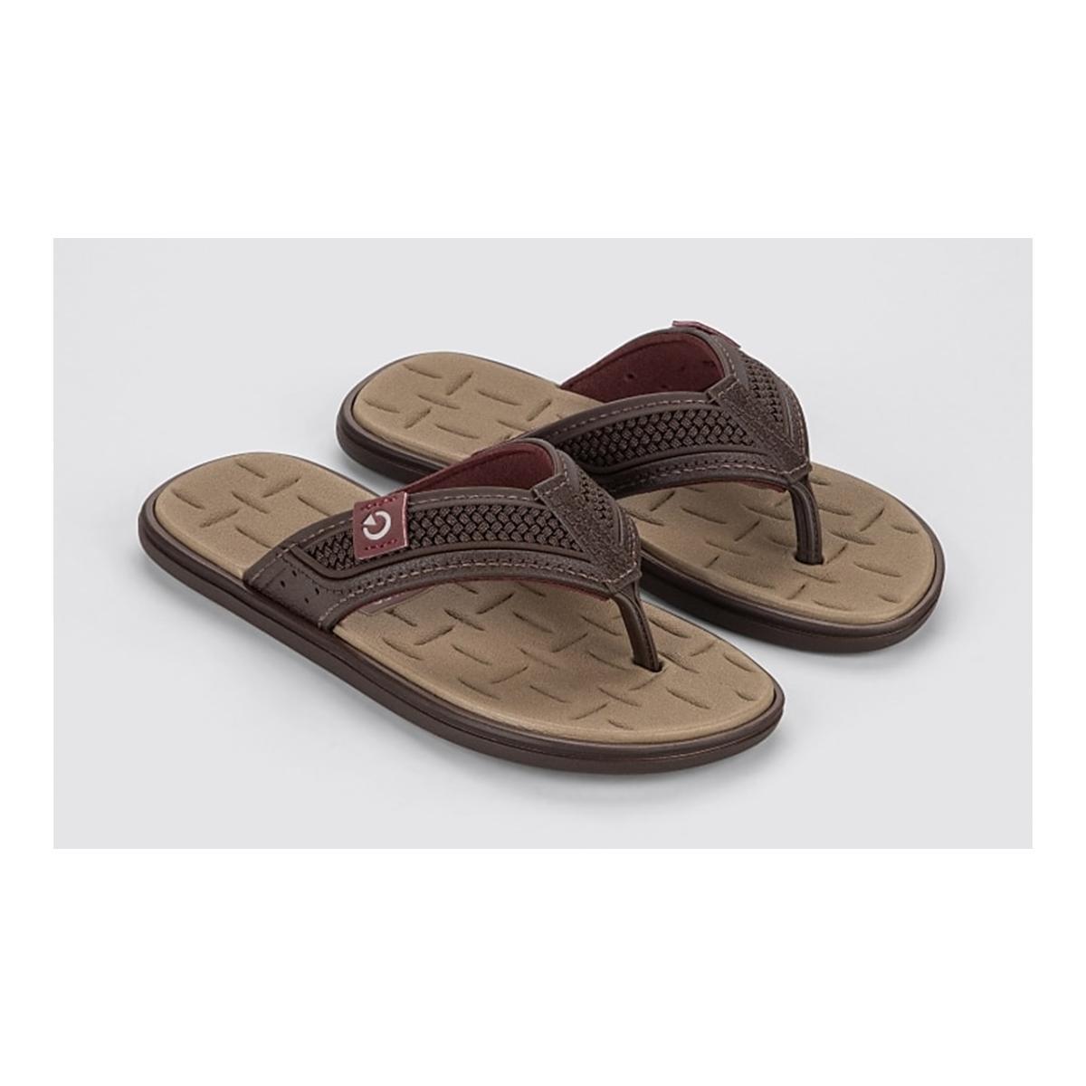 Imagem 2 do produto Chinelo Masculino Dedo Malta Marrom/Bege Cartago