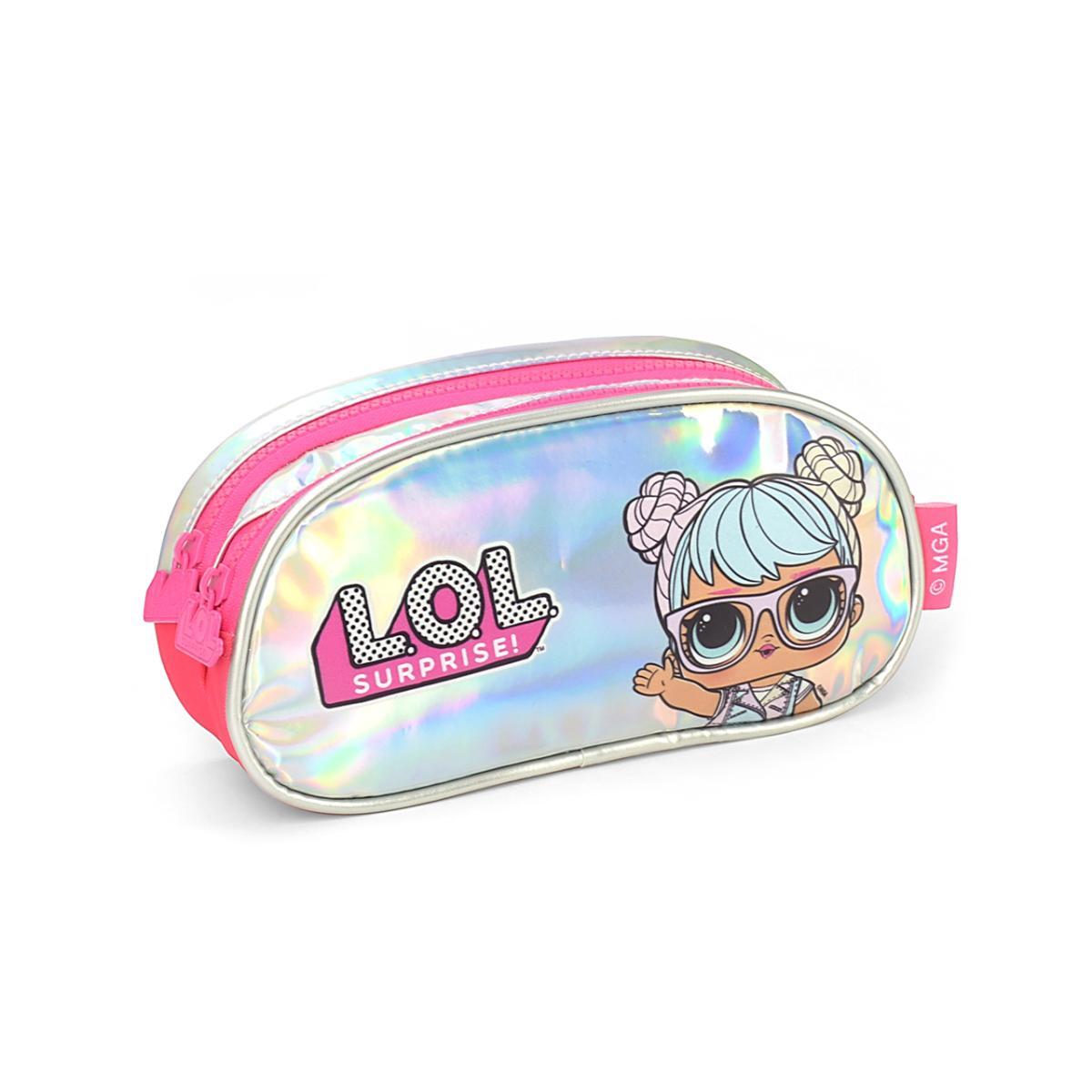 Imagem 1 do produto Estojo Escolar Duplo Infantil Lol Holográfico Luxcel
