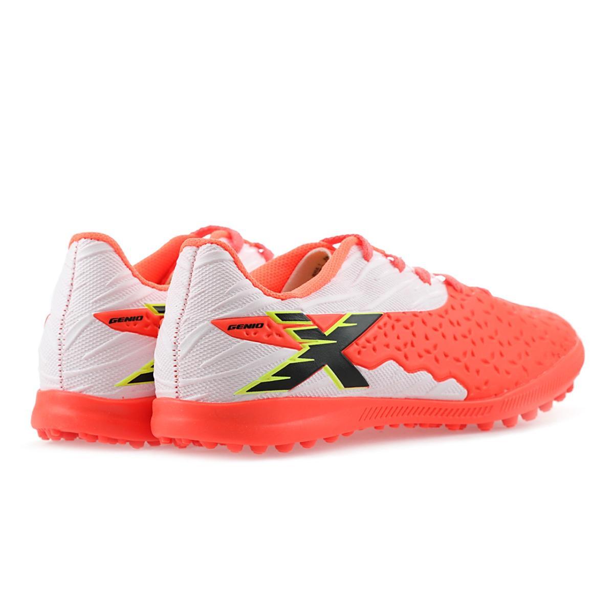 Imagem 2 do produto Chuteira Infantil Society Futebol Gênio 4 Coral/Branco Oxn