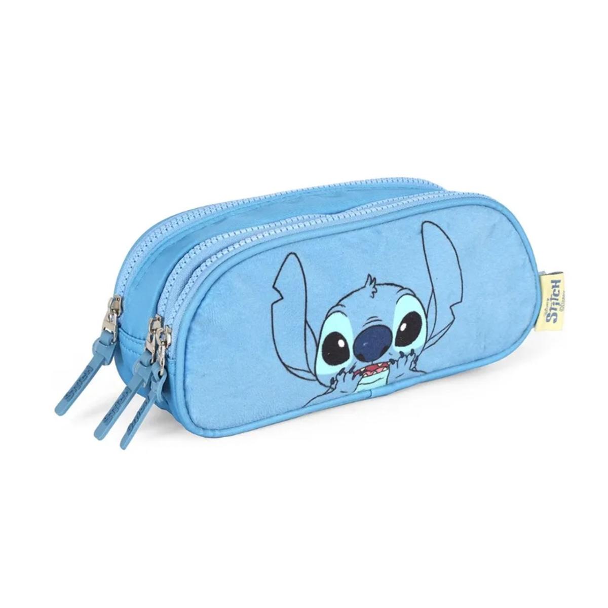 Imagem 3 do produto Estojo Escolar Triplo Pelúcia Stitch Luxcel 022417