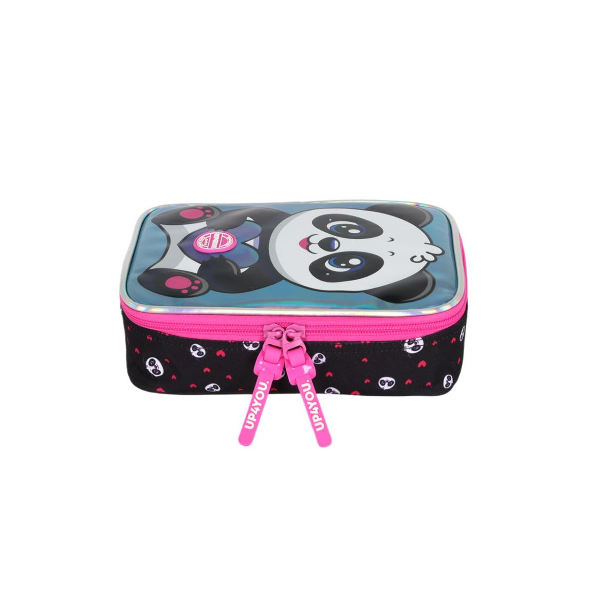 Imagem 5 do produto Estojo Escolar Holográfico Panda Up4you 022459