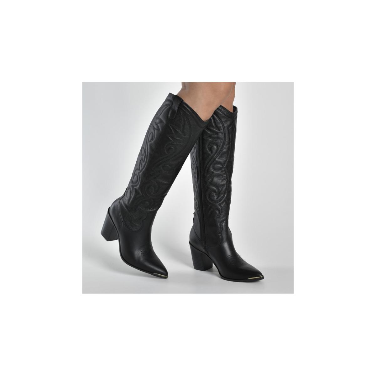 Imagem 4 do produto Bota Cano Longo Western Bordada Via Marte 022525