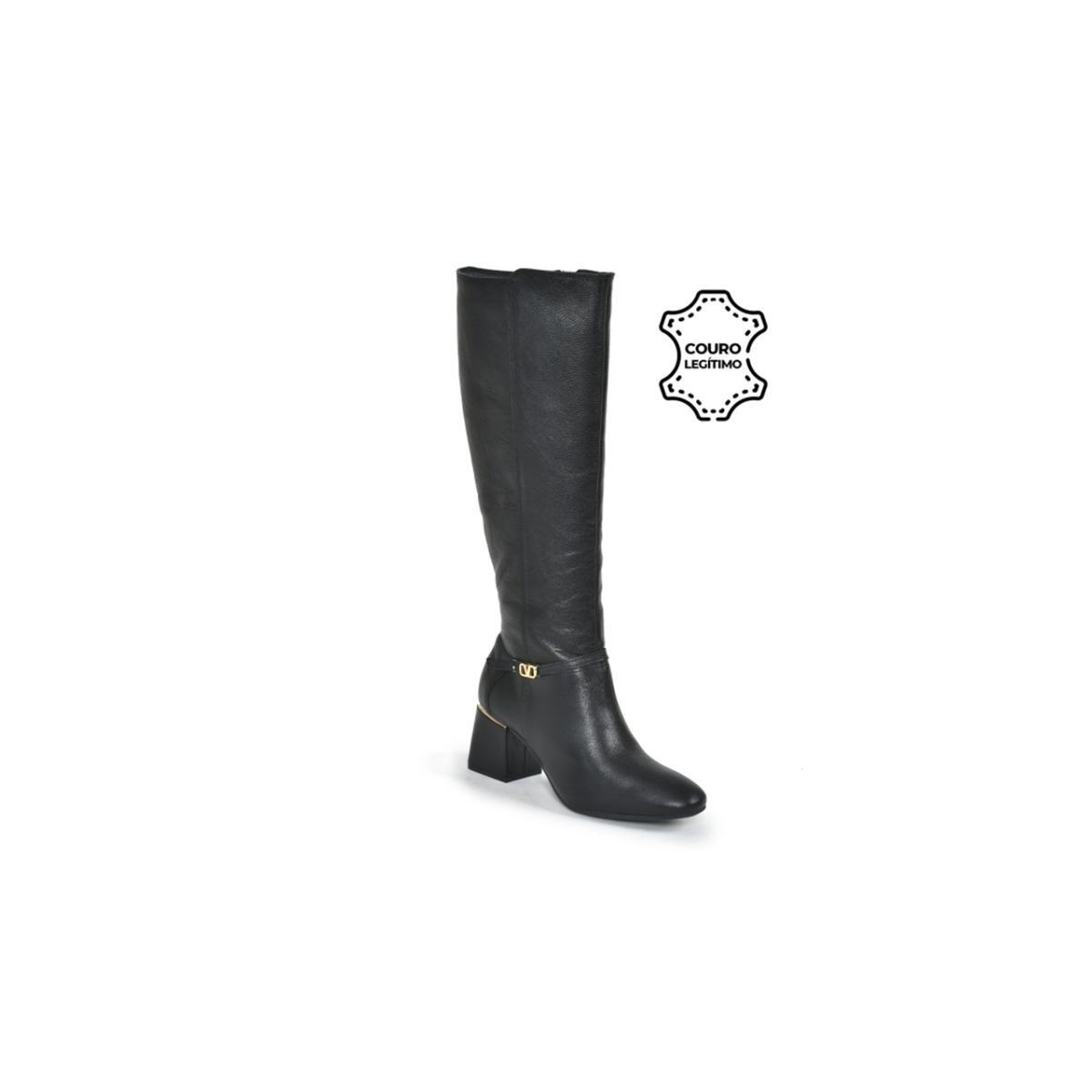 Imagem 2 do produto Bota Feminina Cano Longo Couro Via Marte 021093