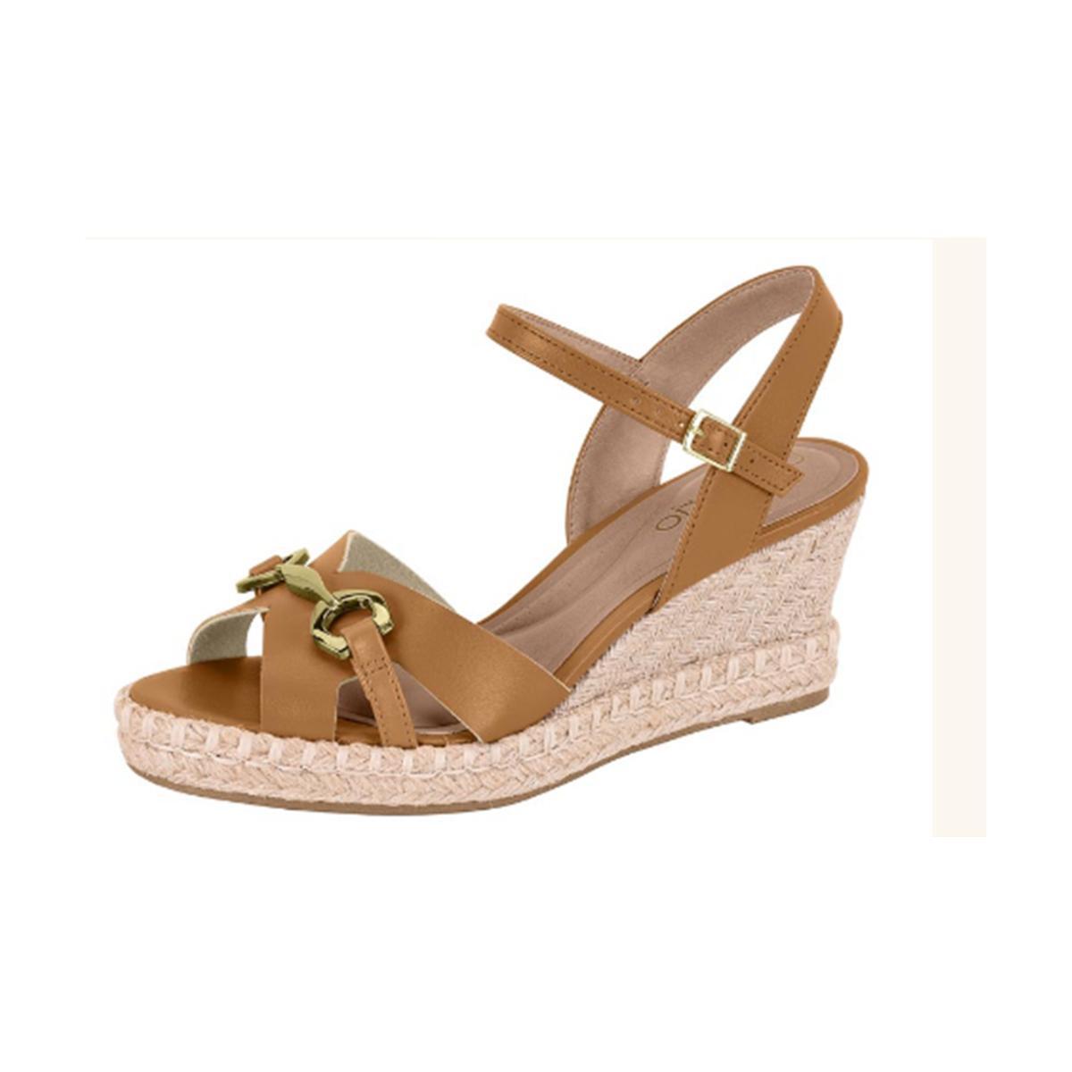 Imagem 2 do produto Sandália Feminina Anabela Corda Beira Rio 021171