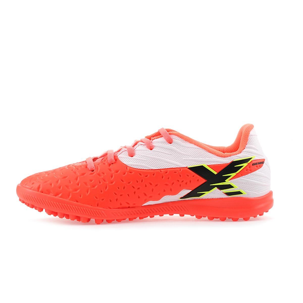 Imagem 3 do produto Chuteira Infantil Society Futebol Gênio 4 Coral/Branco Oxn