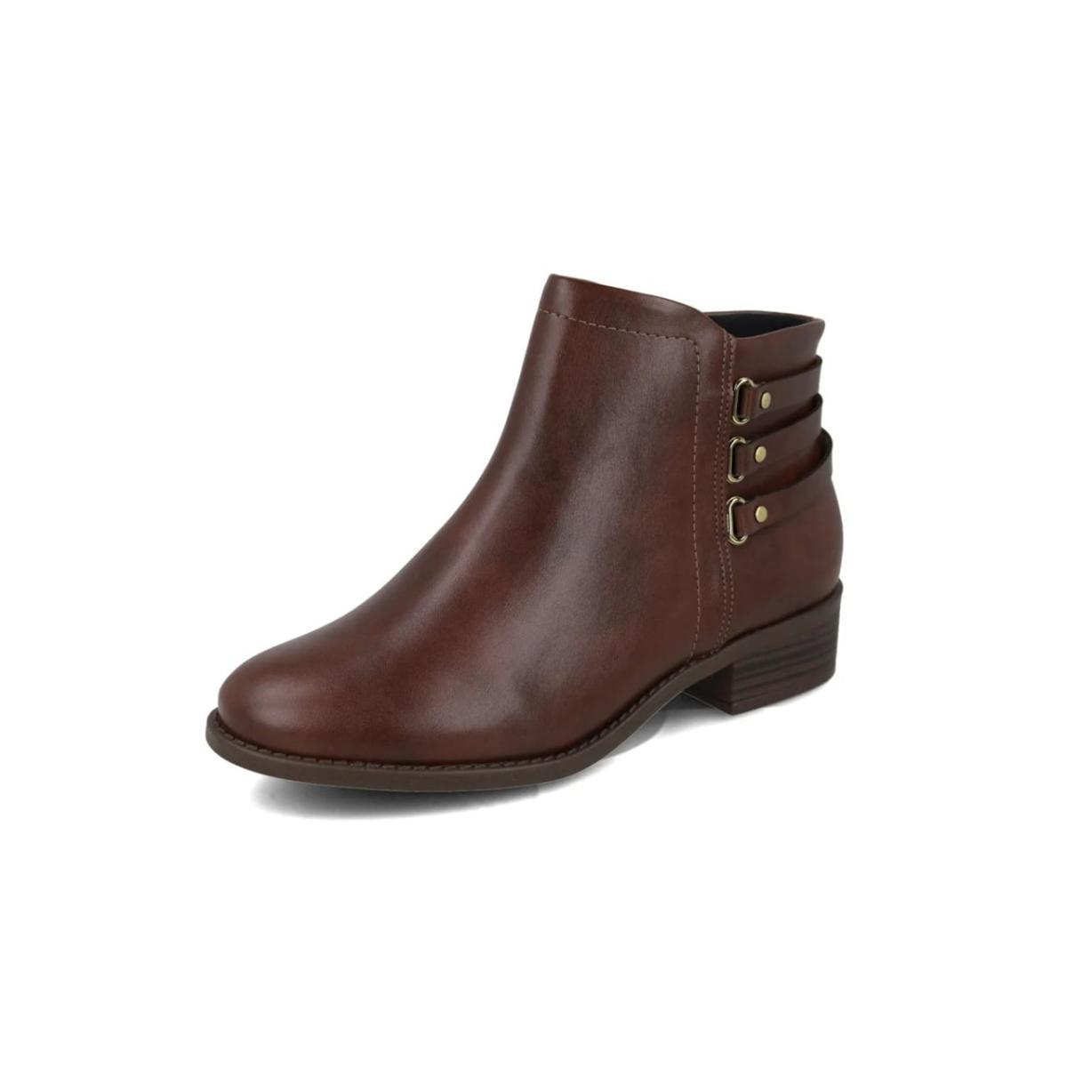 Imagem 2 do produto Bota Feminina Cano Baixo Ultraconforto Café Modare 022758
