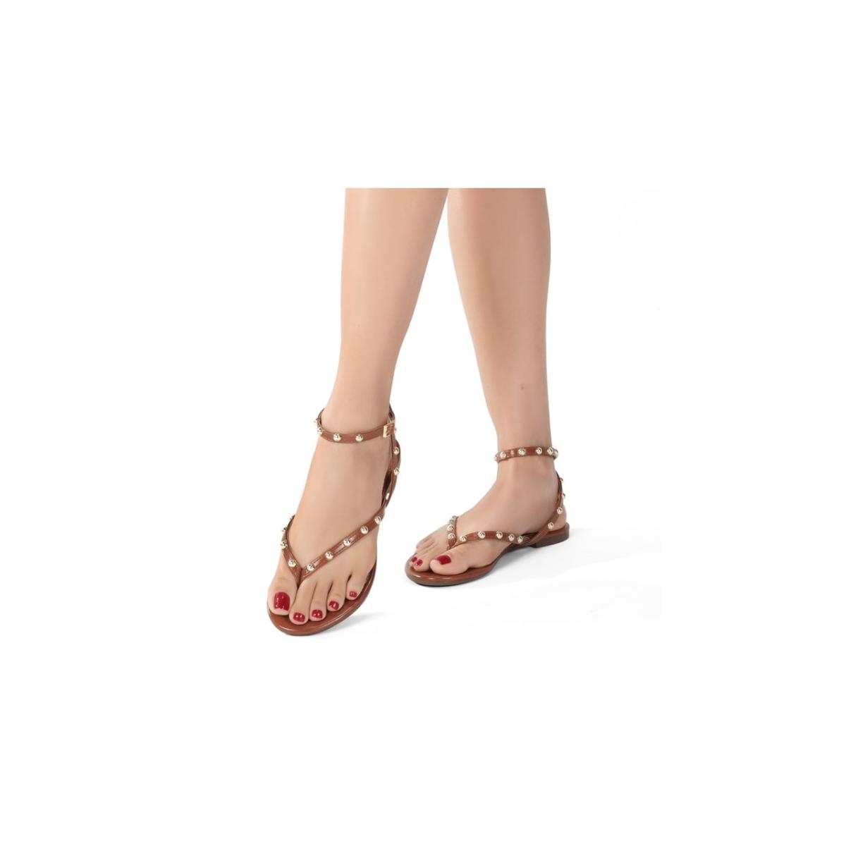 Imagem 3 do produto Sandália Rasteira Spike La Femme 022222