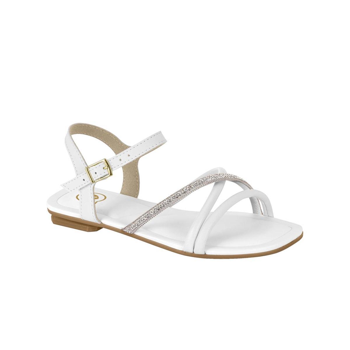 Imagem 1 do produto Sandália Infantil Rasteira Strass Molekinha 020801