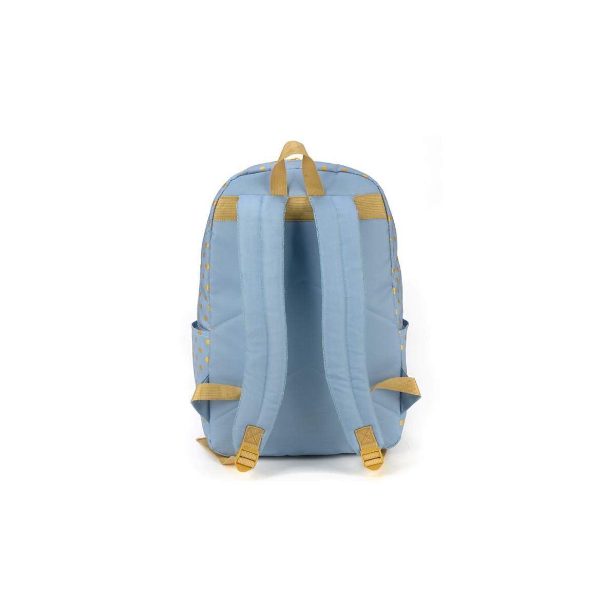 Imagem 2 do produto Mochila Juvenil Costa Feminina Poa Metalizado Azul Up4you