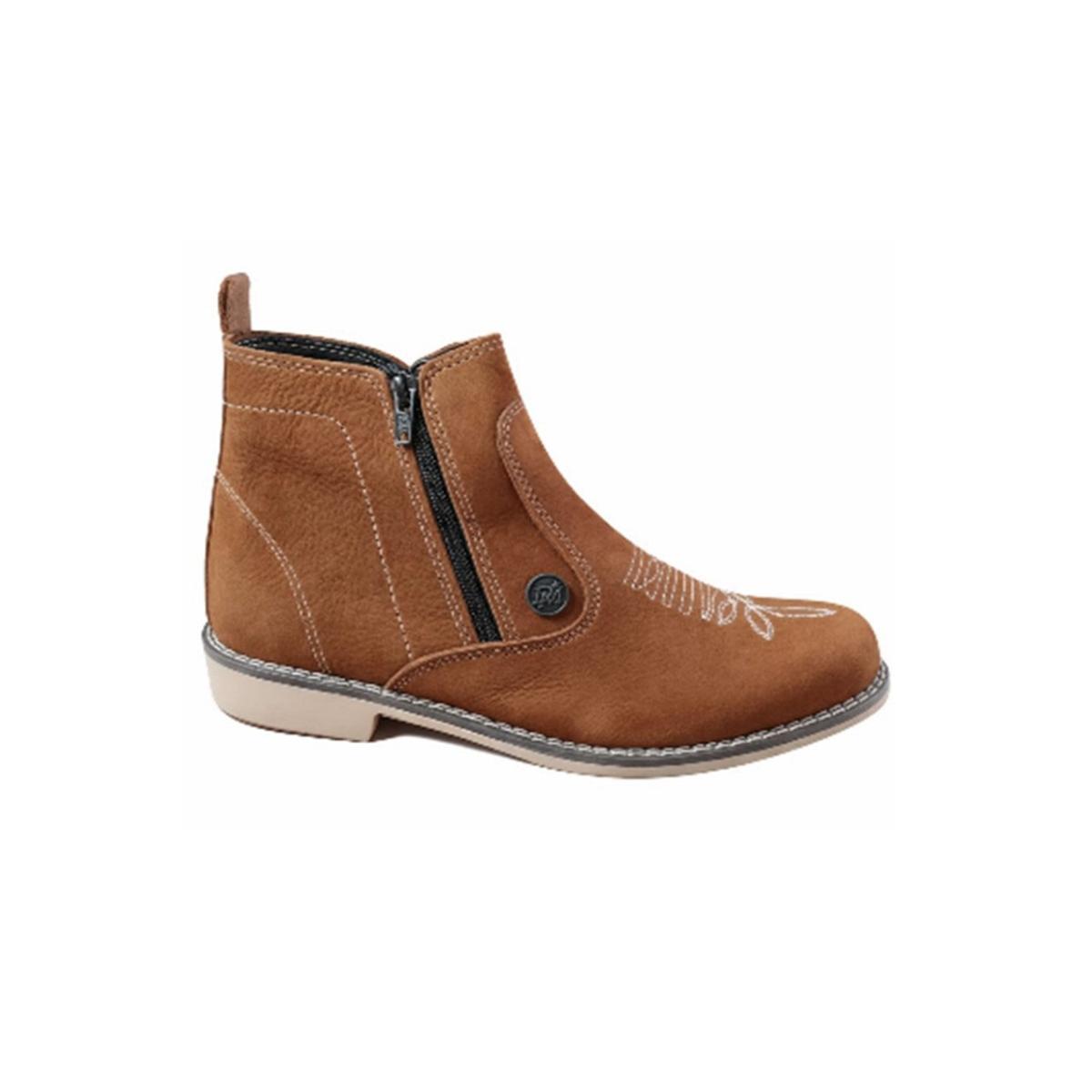 Imagem 1 do produto Botina Masculina Nobuck Zíper Da Matta 022272