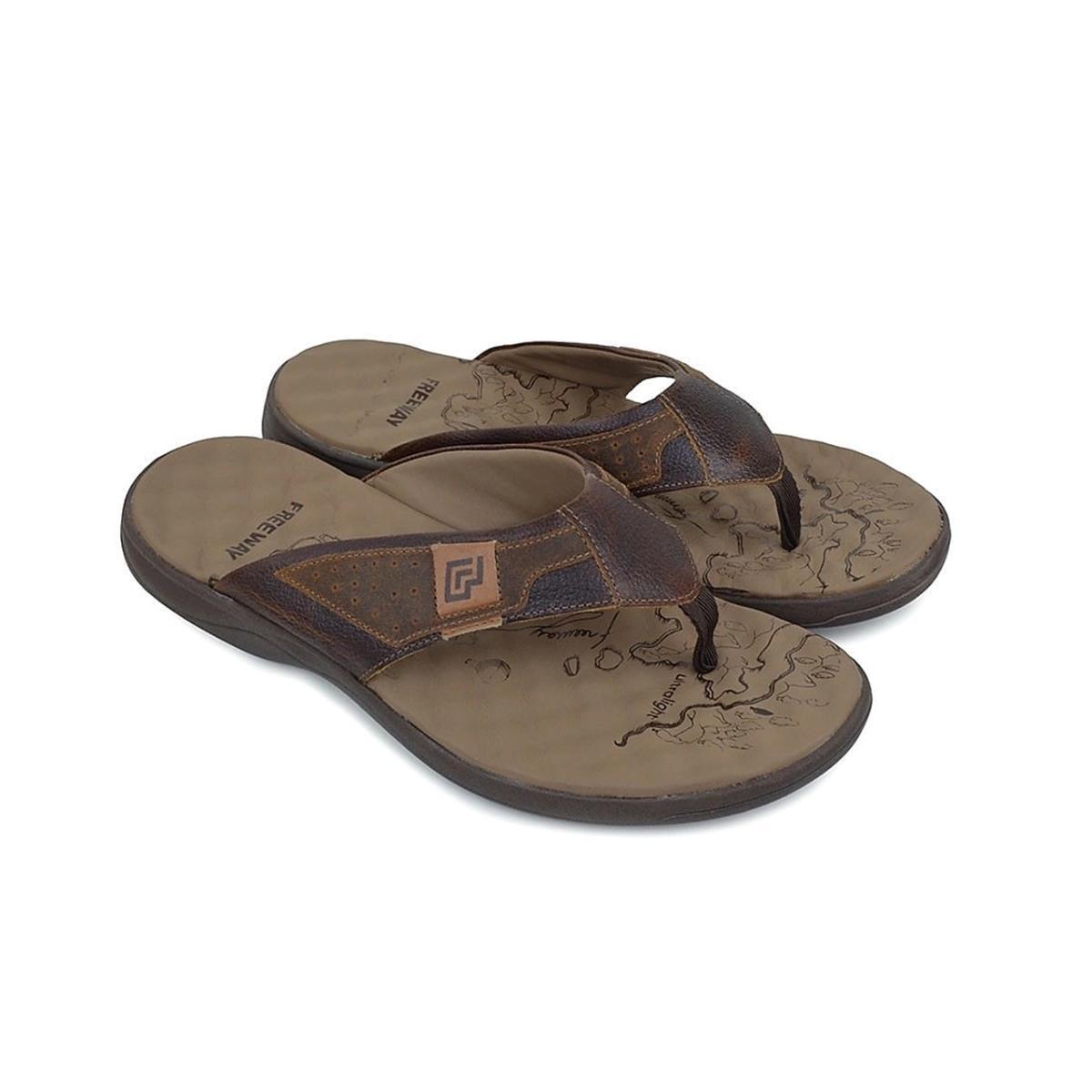 Imagem 4 do produto Chinelo Masculino em Couro Noronha Freeway 019873