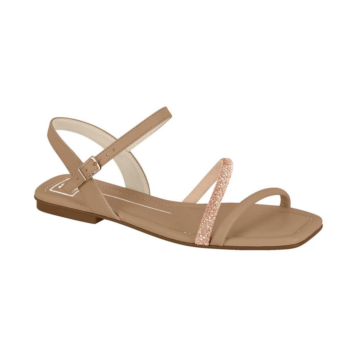 Imagem 1 do produto Sandália Rasteira Strass Moleca 022140