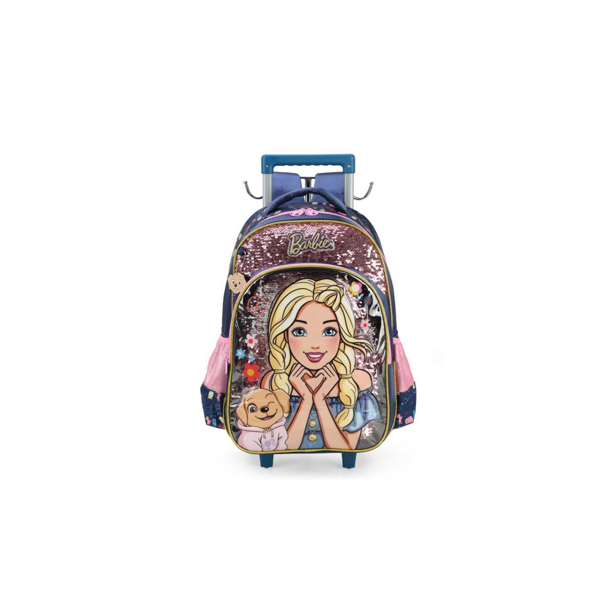 Imagem 1 do produto Mochila Rodinha Barbie Veterinária Paetê Luxcel
