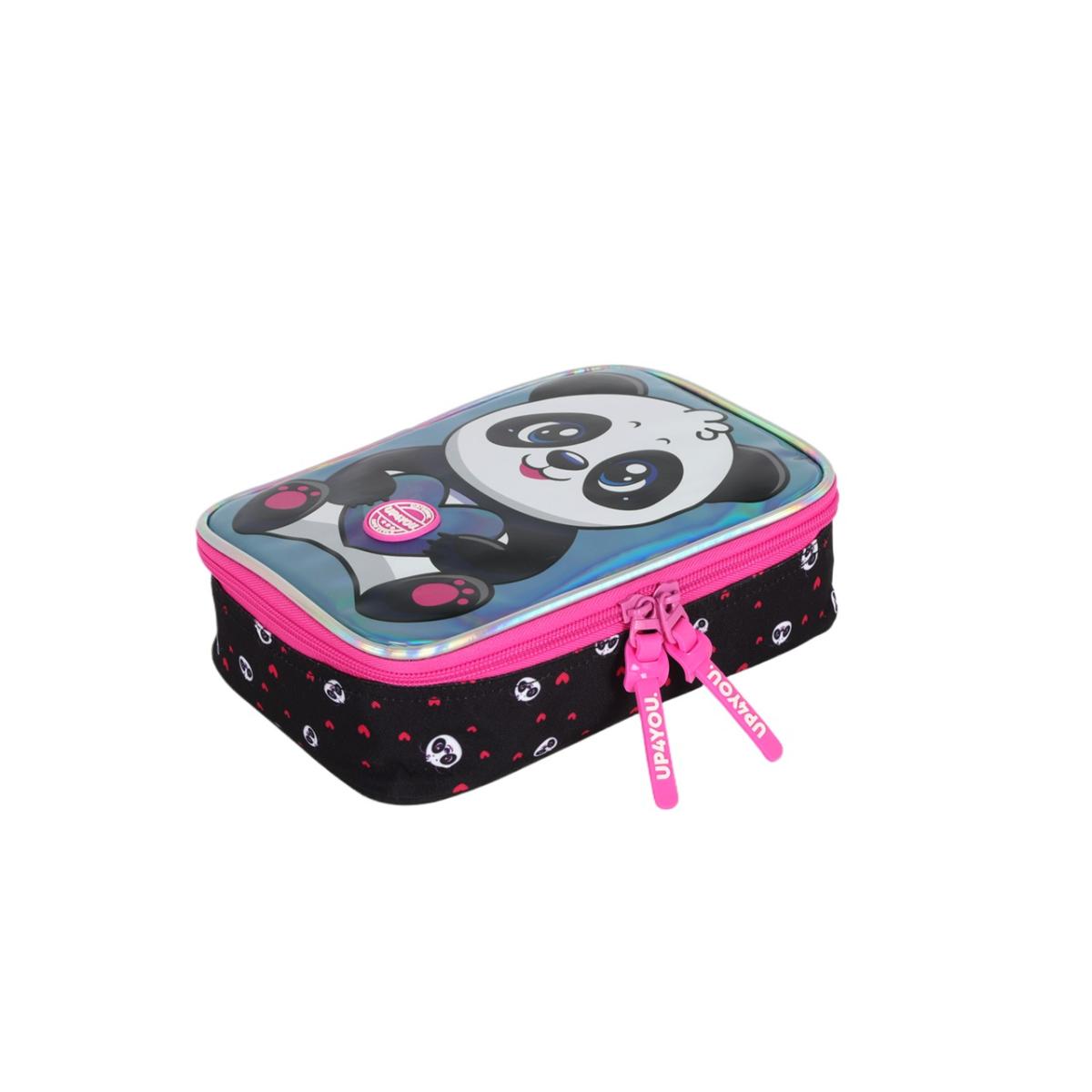 Imagem 4 do produto Estojo Escolar Holográfico Panda Up4you 022459