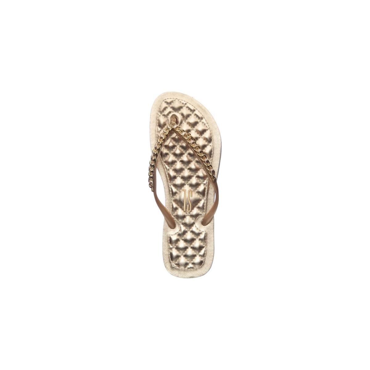 Imagem 2 do produto Chinelo Feminino Corrente Metalizado Santa Lolla 022638