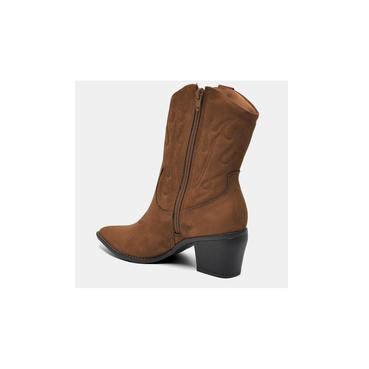 Imagem 3 do produto Bota Western Feminina Salto Bloco Via Marte 022533