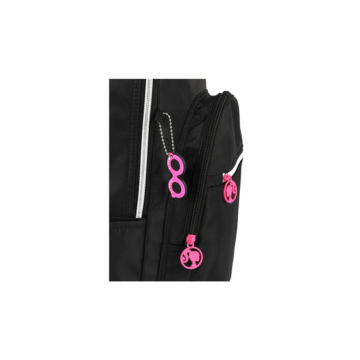 Imagem 5 do produto Mochila Barbie Juvenil Laptop Preta/Pink Luxcel