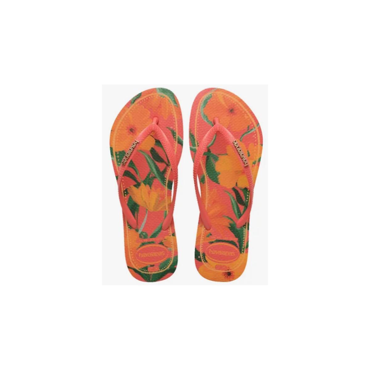 Imagem 1 do produto Chinelo Slim Tropical Logo Havaianas 021073