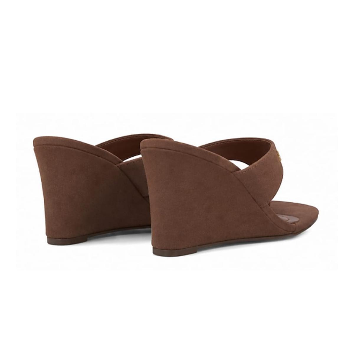 Imagem 2 do produto Tamanco Feminino Anabela Camurça Via Marte 022996