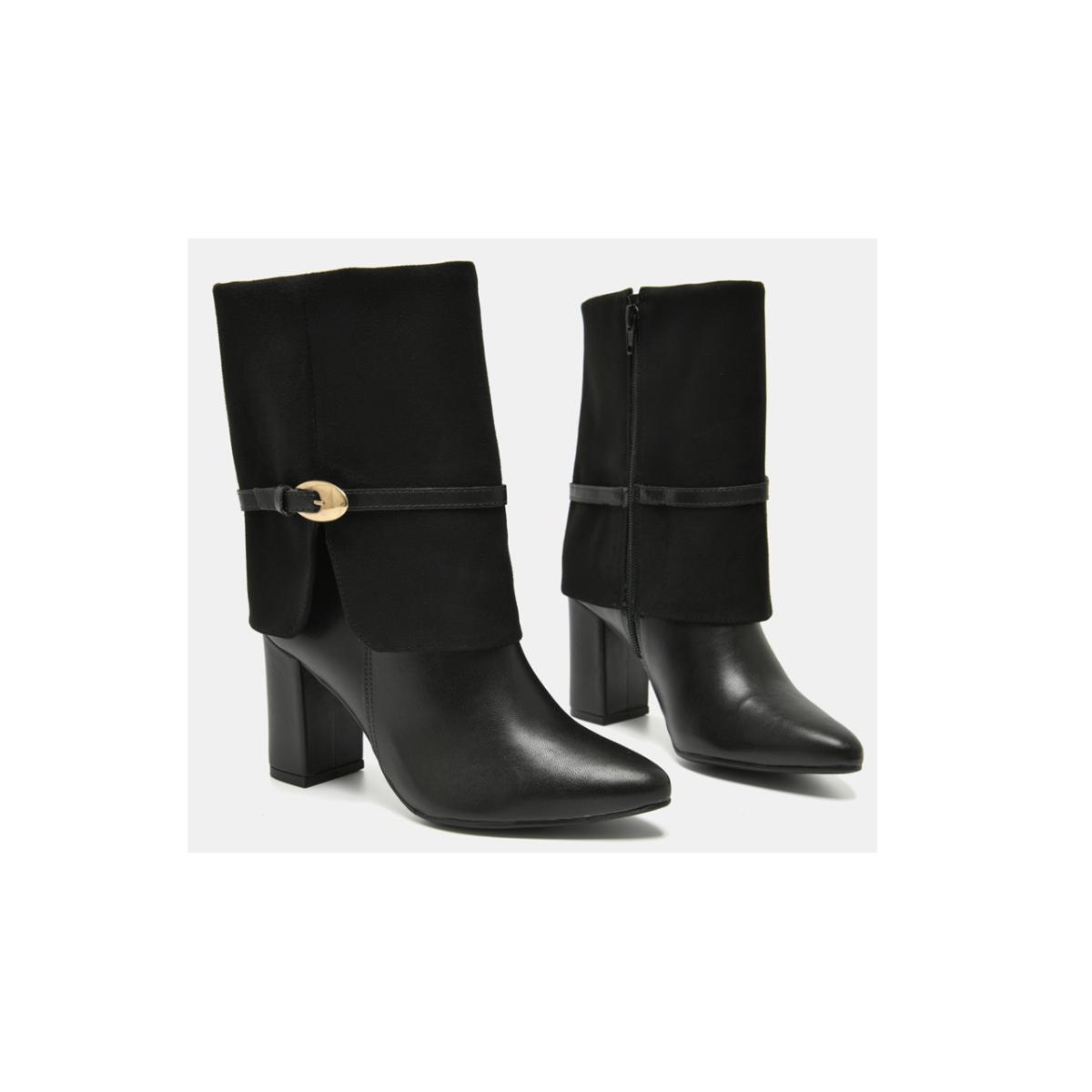 Imagem 5 do produto Bota Capa Feminina Salto Grosso Via Marte 022487