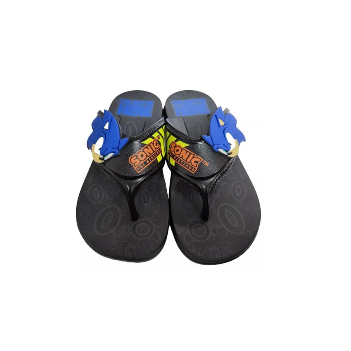 Imagem 2 do produto Chinelo Infantil Sonic Tira Larga Grendene 021188