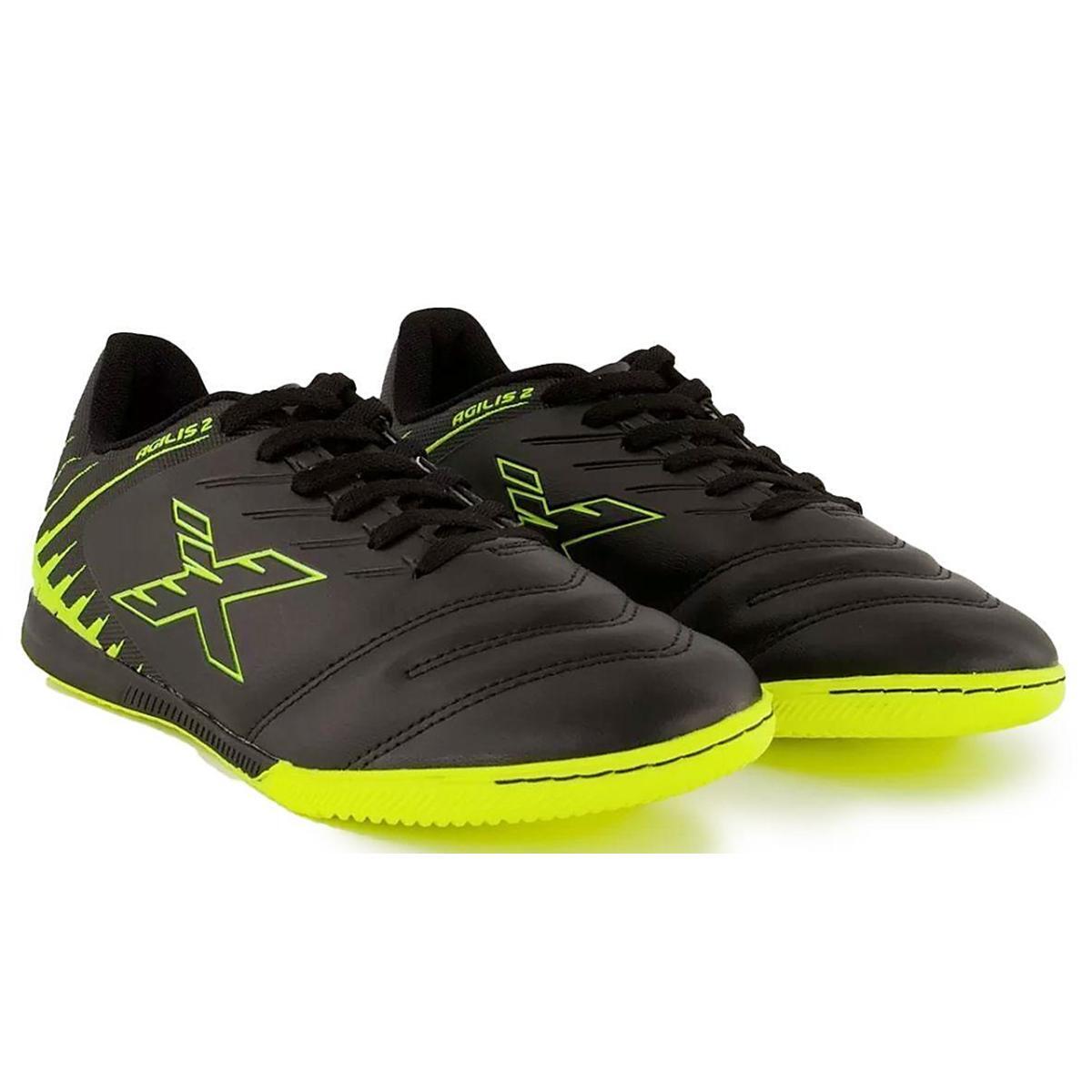 Imagem 3 do produto Chuteira Futsal Agilis ll Indoor Preto/Lima Oxn