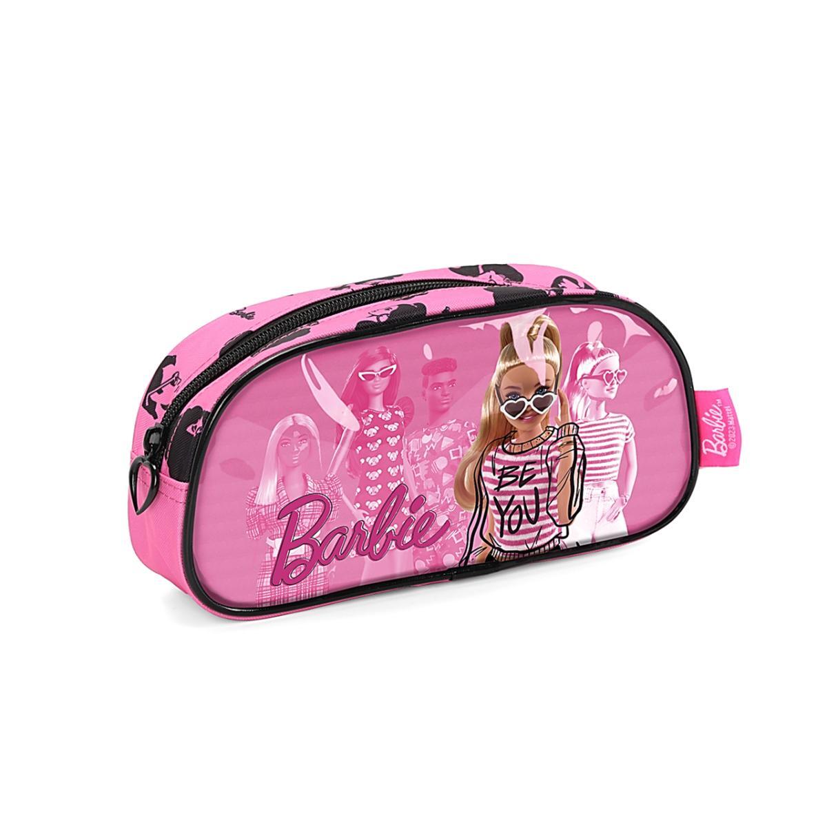 Imagem 2 do produto Estojo Escolar  Feminino Barbie Rosa Luxcel