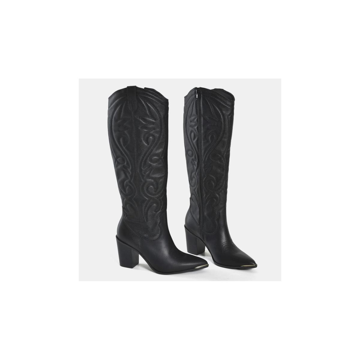 Imagem 2 do produto Bota Cano Longo Western Bordada Via Marte 022525