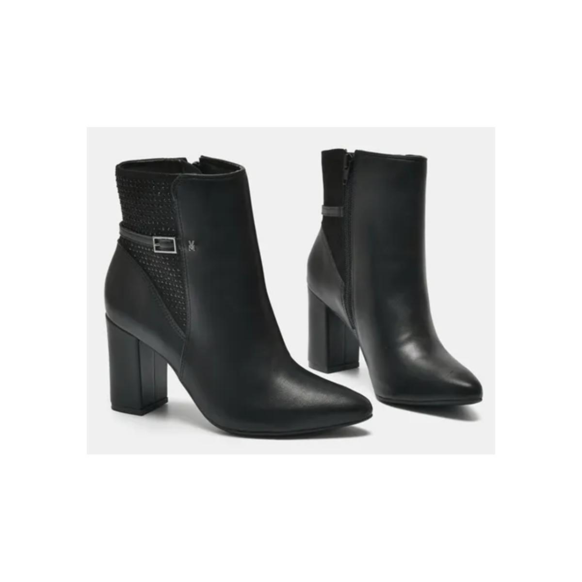 Imagem 2 do produto Bota Feminina Salto Grosso Brilho Via Marte 021258