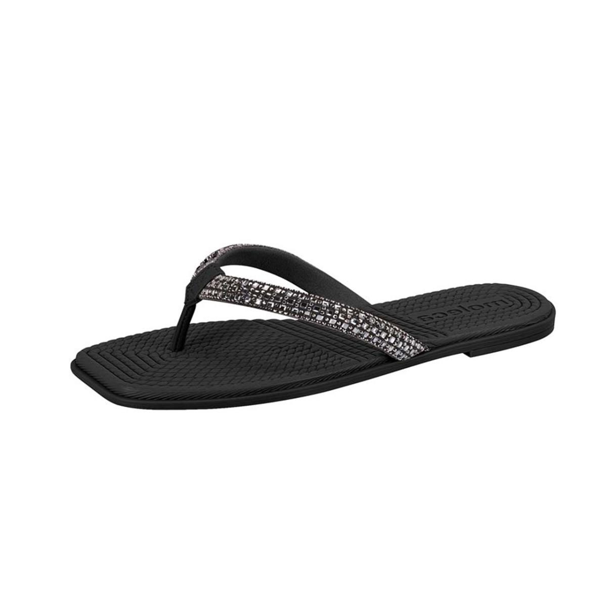 Imagem 2 do produto Chinelo Rasteiro Strass Moleca 022983