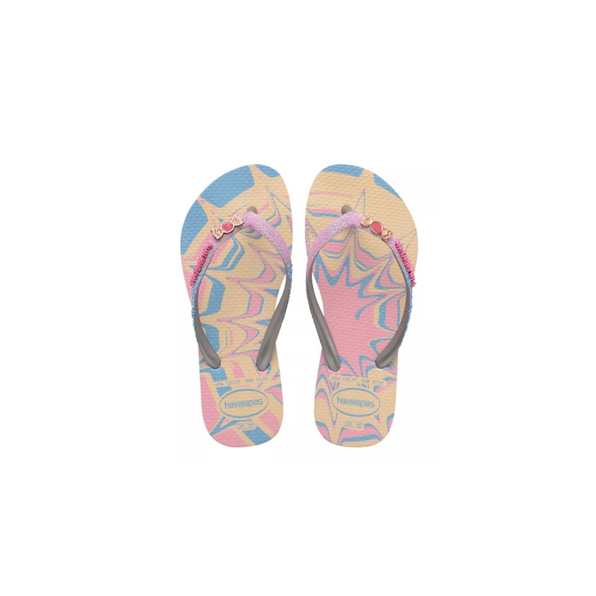Imagem 1 do produto Chinelo Infantil Slim Glitter II Havaianas 020896