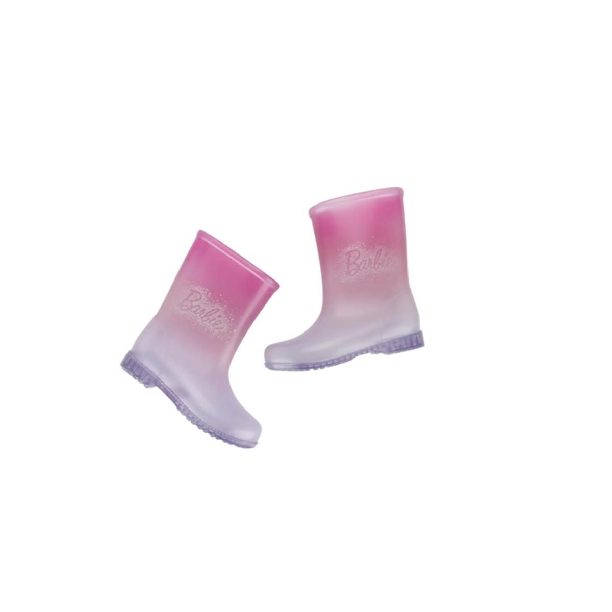 Imagem 3 do produto Galocha Infantil Transparente Barbie Grendene 019884