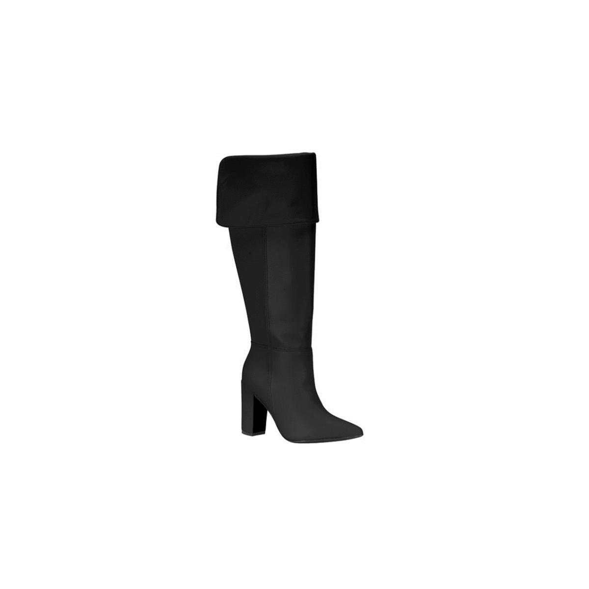 Imagem 2 do produto Bota Feminina Over Salto Alto Bico Fino Vizzano 021009