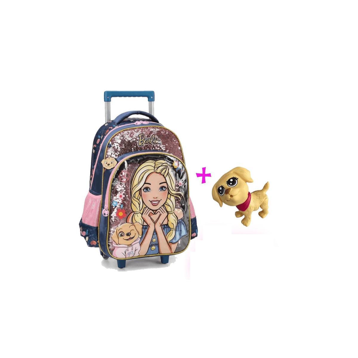 Imagem 4 do produto Mochila Rodinha Barbie Veterinária Paetê Luxcel