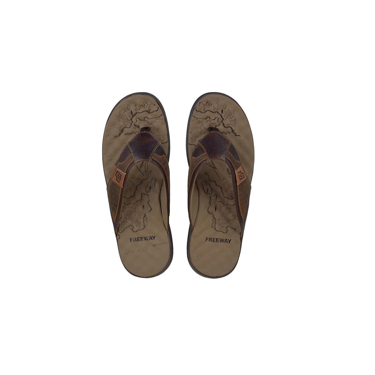 Imagem 1 do produto Chinelo Masculino em Couro Noronha Freeway 019873