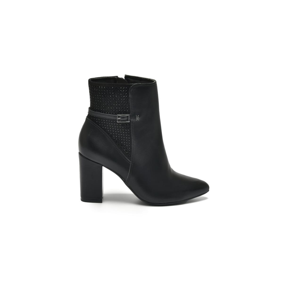 Imagem 3 do produto Bota Feminina Salto Grosso Brilho Via Marte 021258