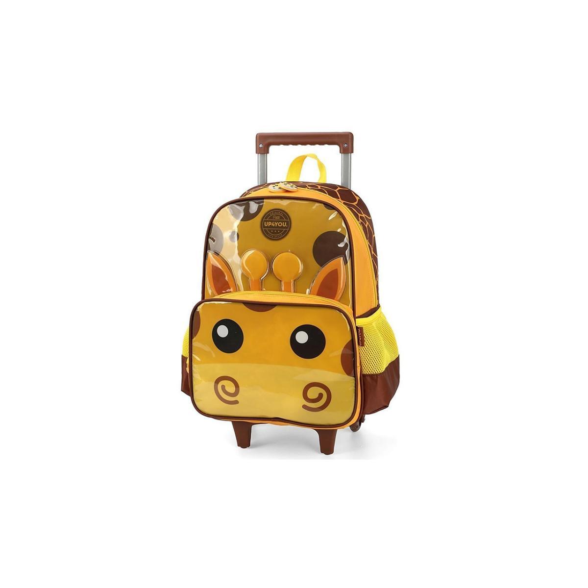 Imagem 2 do produto Mochila Escolar Infantil Girafinha Rodinha Amarelo Up4you
