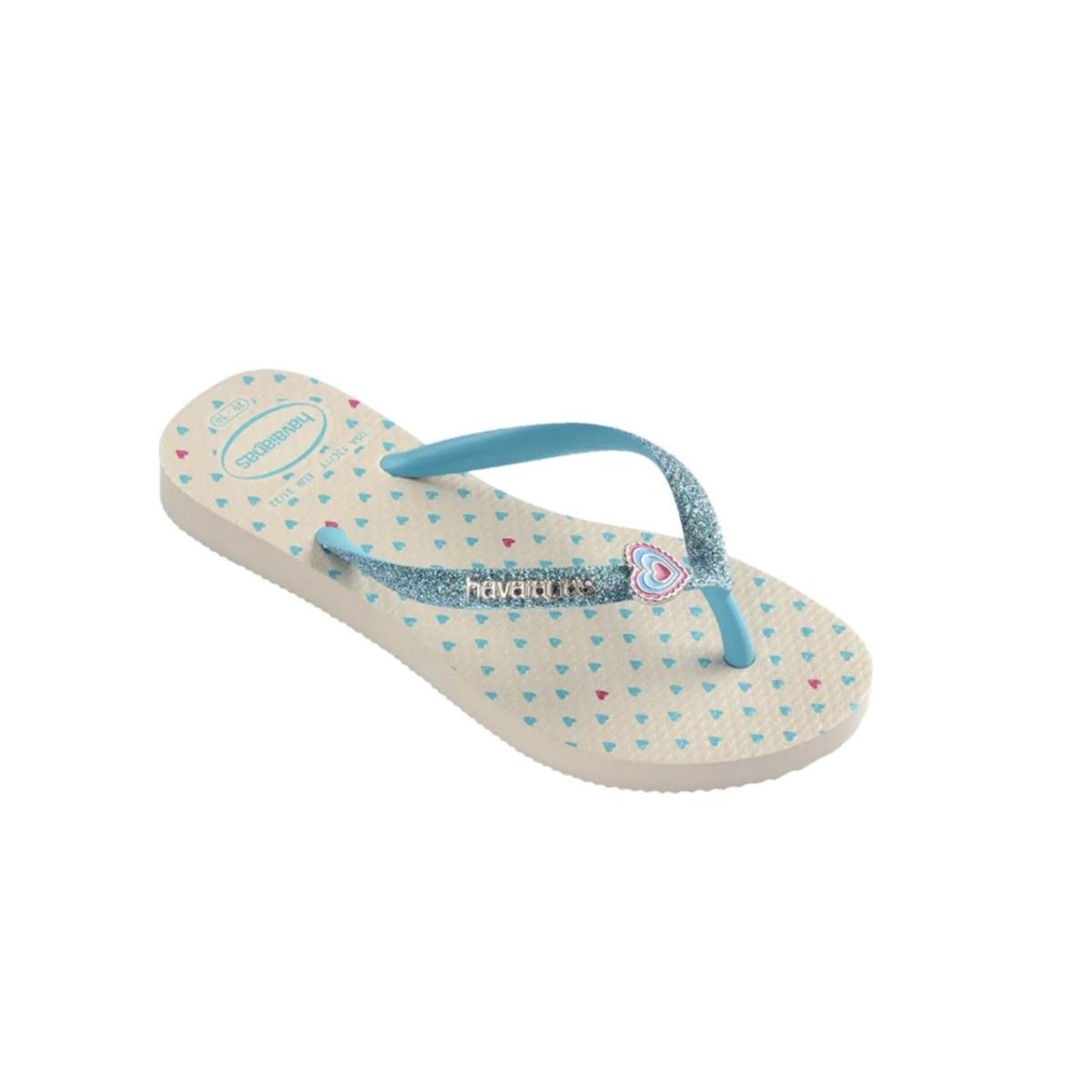 Imagem 3 do produto Chinelo Infantil Slim Glitter II Coração Havaianas 022521