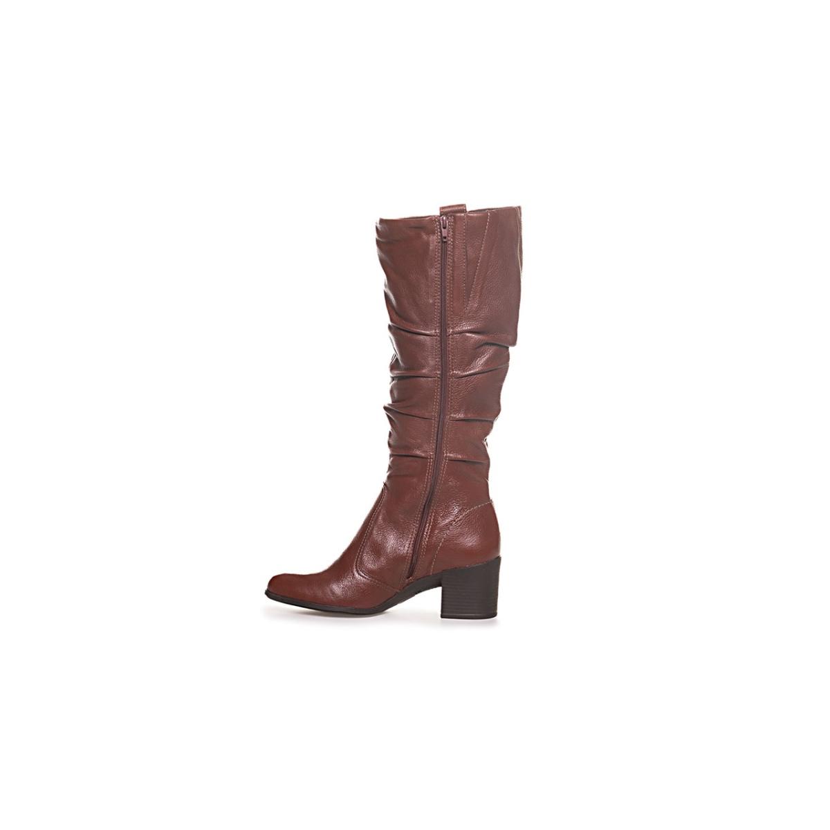 Imagem 2 do produto Bota Cano Longo Couro Burnish Conhaque Bottero 022704