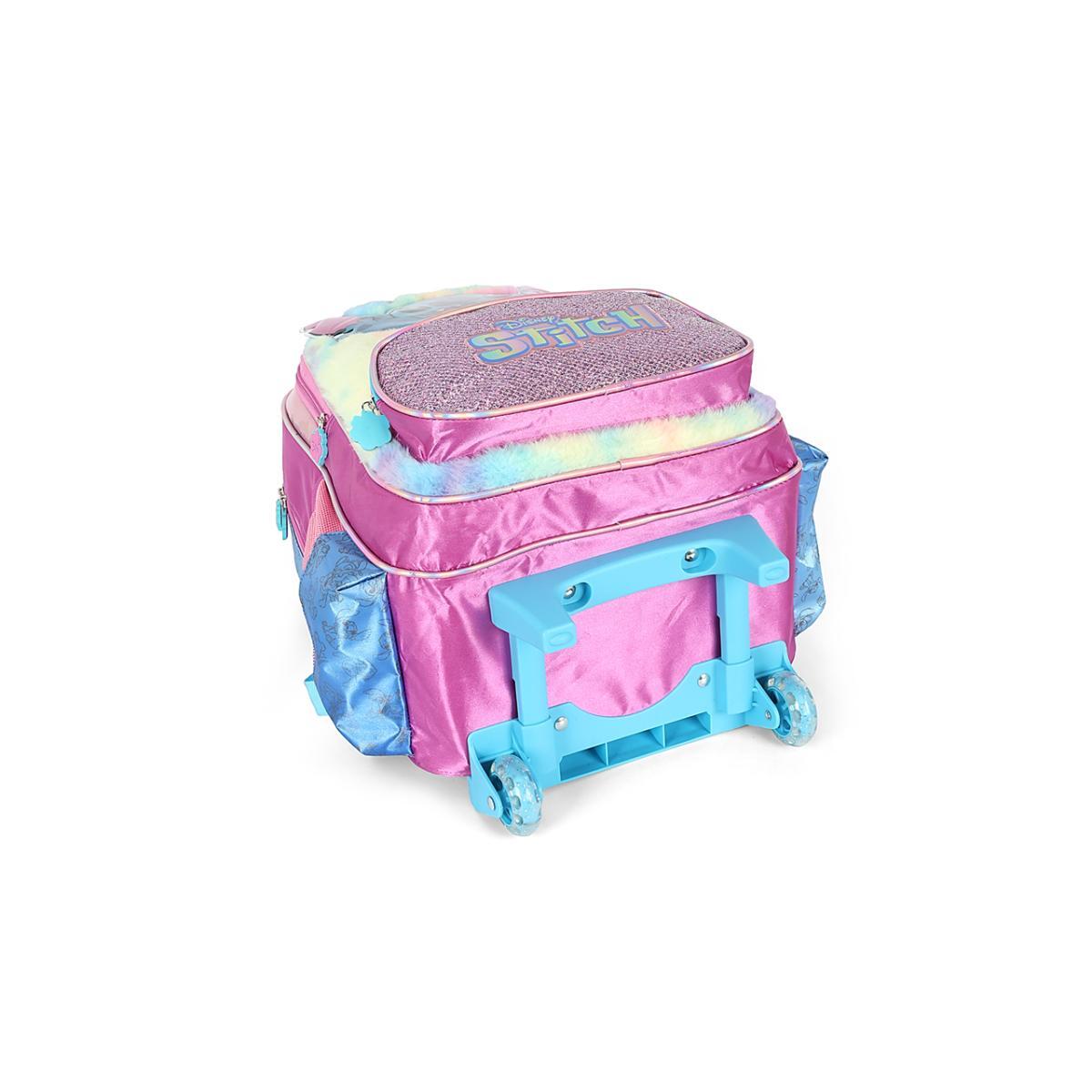 Imagem 2 do produto Mochila Stitch Holográfico Pelúcia Rodinha Luxcel 021661