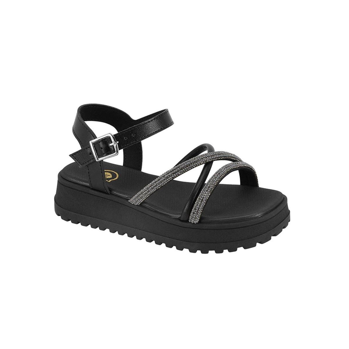 Imagem 1 do produto Sandália Papete Infantil Strass Molekinha 022979