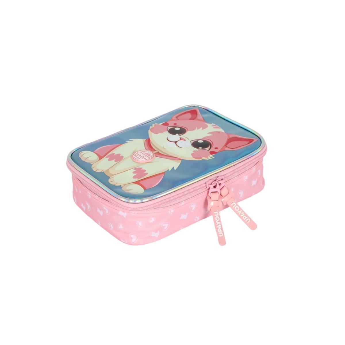 Imagem 4 do produto Estojo Escolar Gatinha Holográfico Up4you 022460