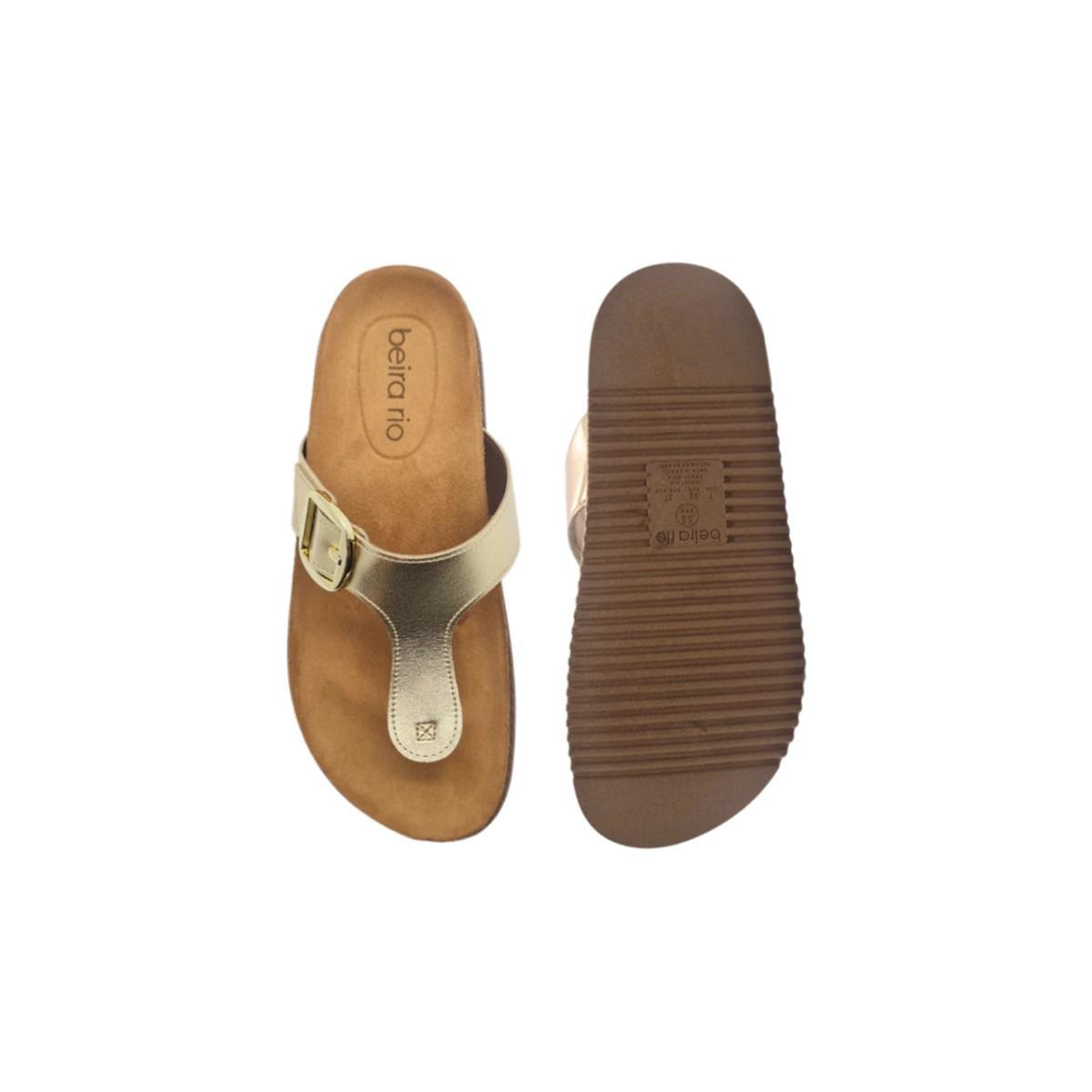 Imagem 3 do produto Tamanco Birken Metalizado Fivela Beira Rio 020005