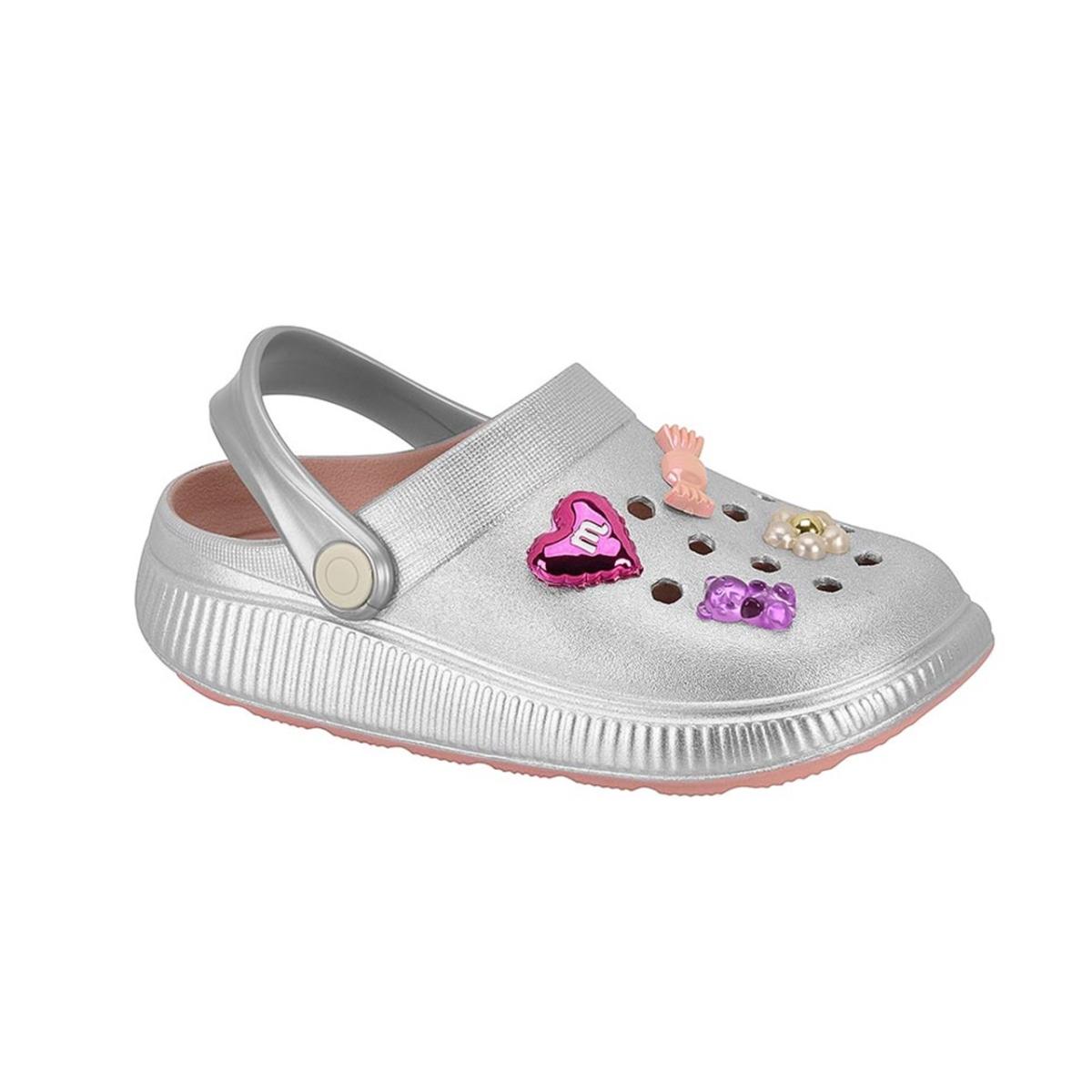 Imagem 1 do produto Babuche Infantil Metalizado Botons Molekinha 022354